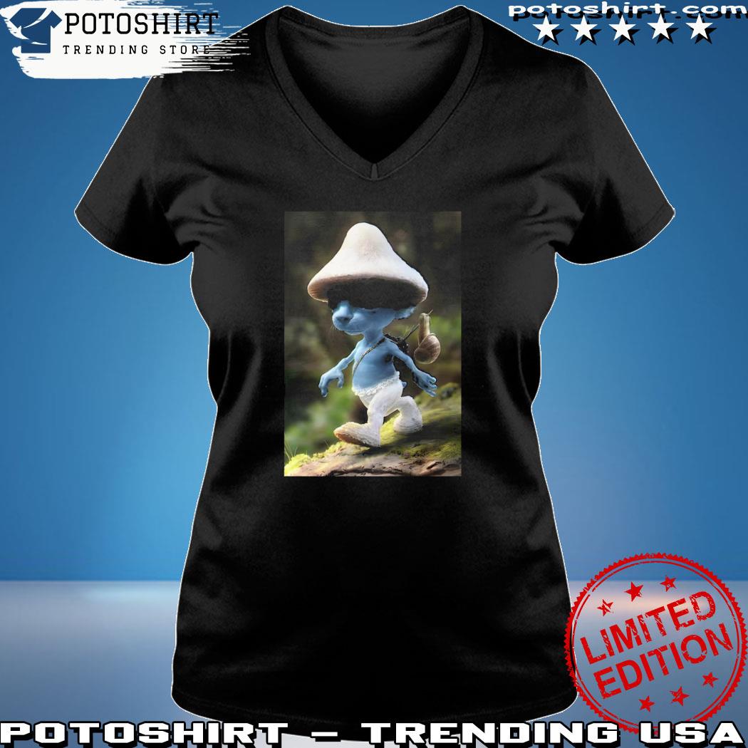 Smurf Cat Realistic Cat Mushroom T-Shirt