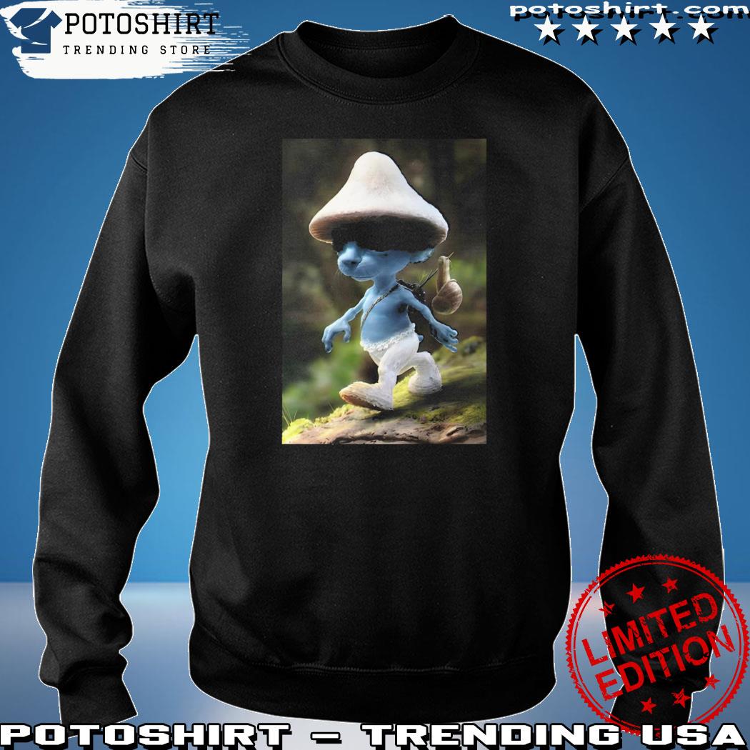 Smurf Cat Realistic Cat Mushroom T-Shirt