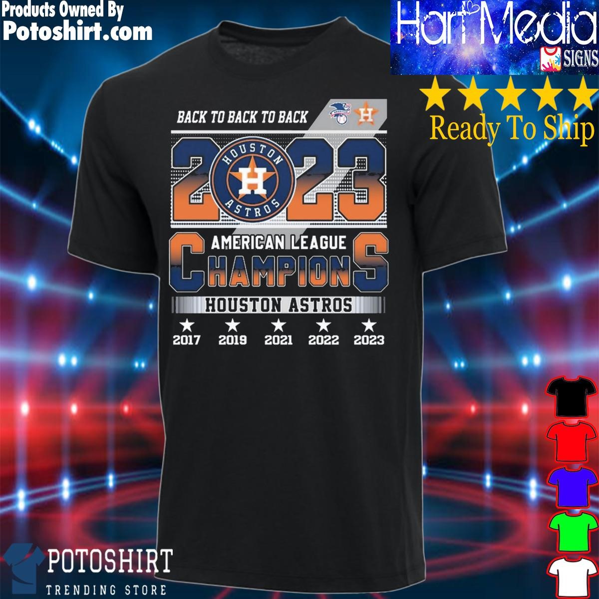 2022 Houston Astros American League Champions 2017 2022 shirt