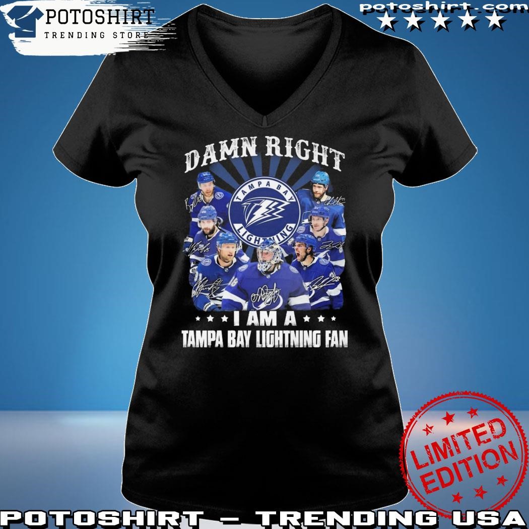 Official Damn right – I am a tampa bay lightning fan shirt, hoodie