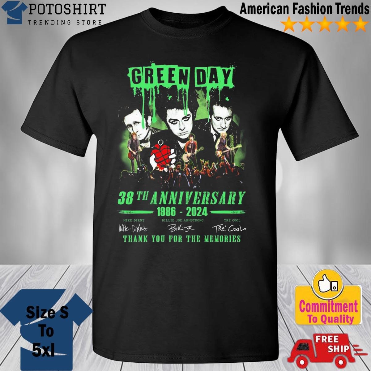 Official Green Day Merch & T-shirts