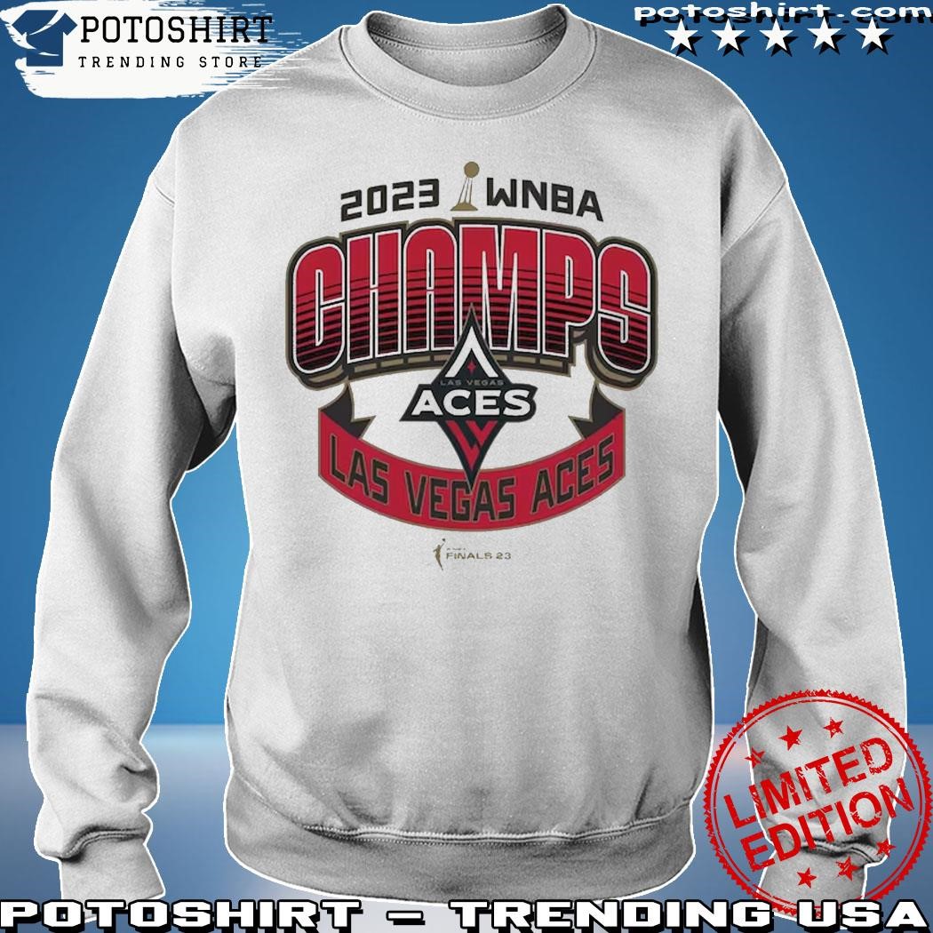 Las vegas aces sportiqe 2023 wNBA finals champions banner shirt, hoodie,  sweater and long sleeve