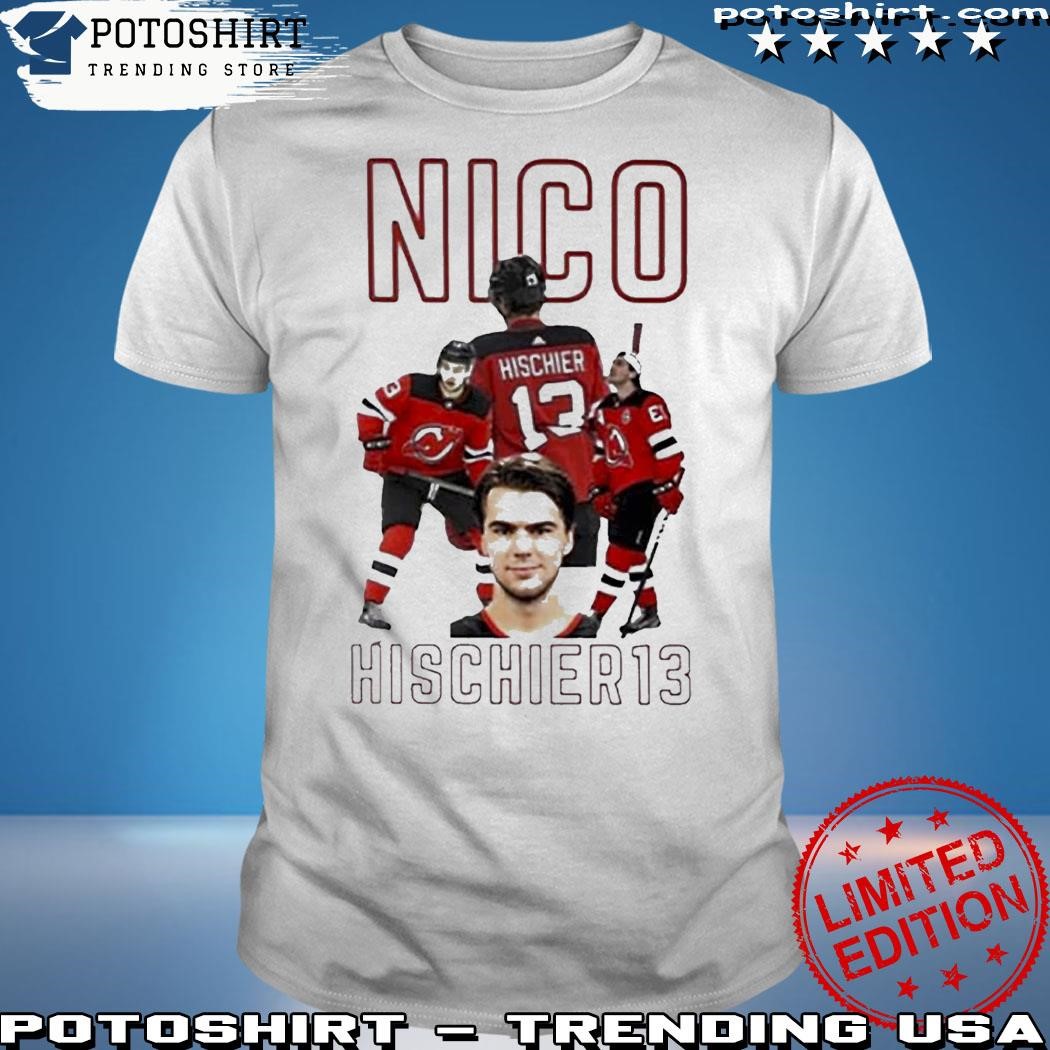 Nico Hischier 13 Jersey Devil Ice Hockey T-Shirt - ReviewsTees