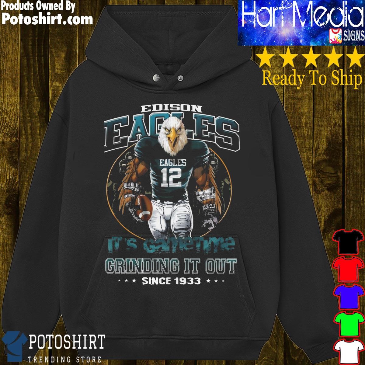 Die Hard Eagles Fan Football Crewneck Sweatshirt