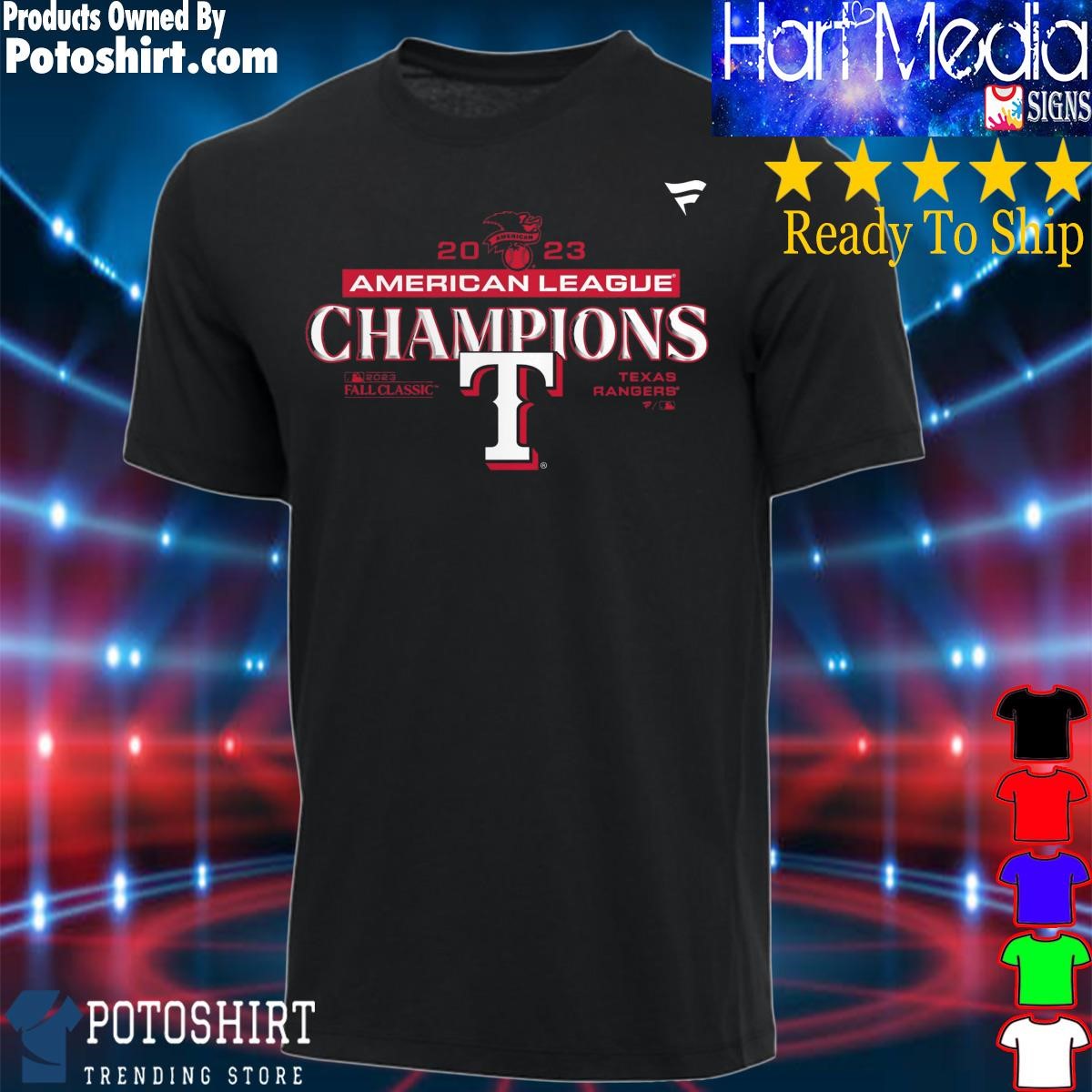 Texas Rangers Fanatics Branded Americana Team T-Shirt - Navy