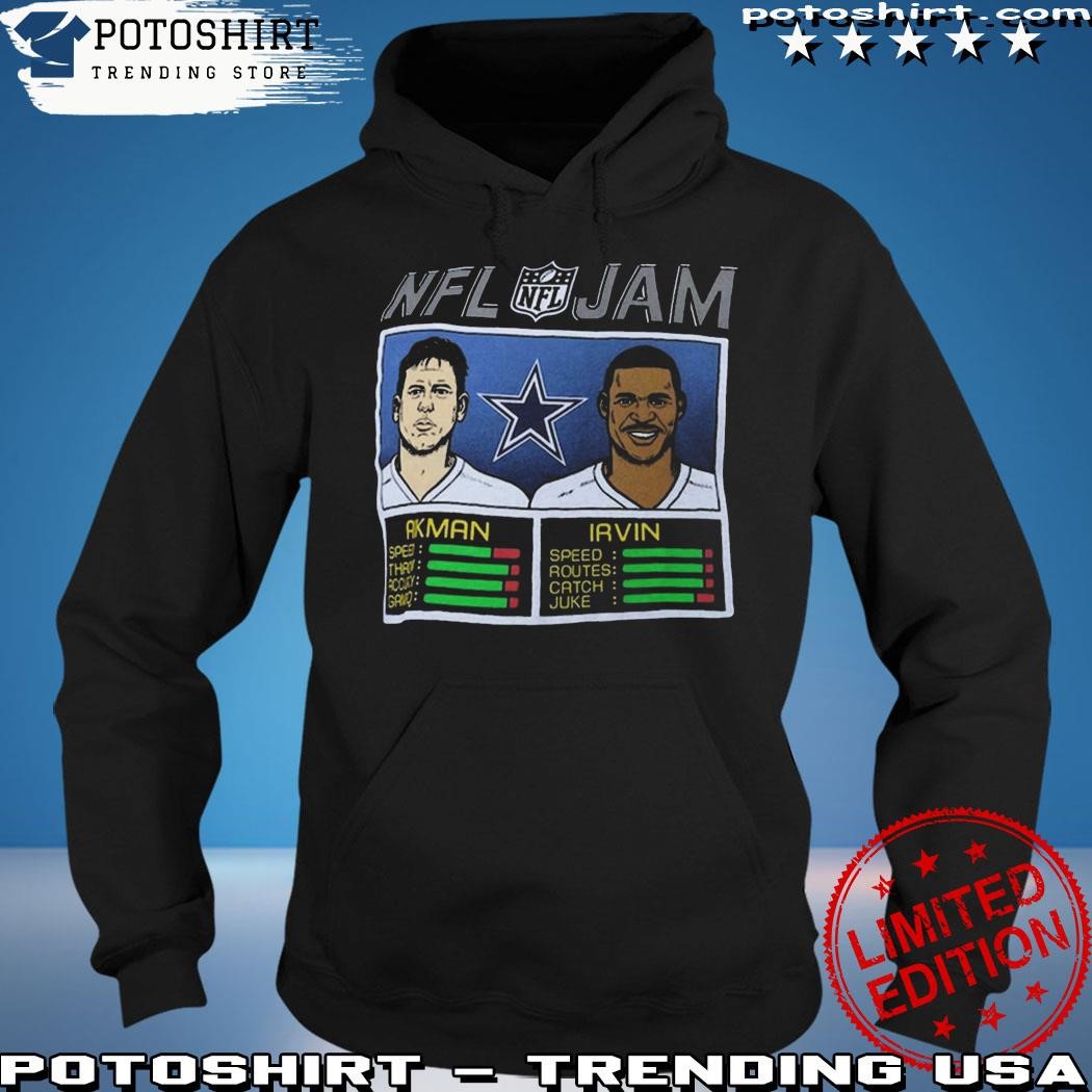 Dallas Cowboys Troy Aikman To Michael Irvin Hooded sweatshirt |