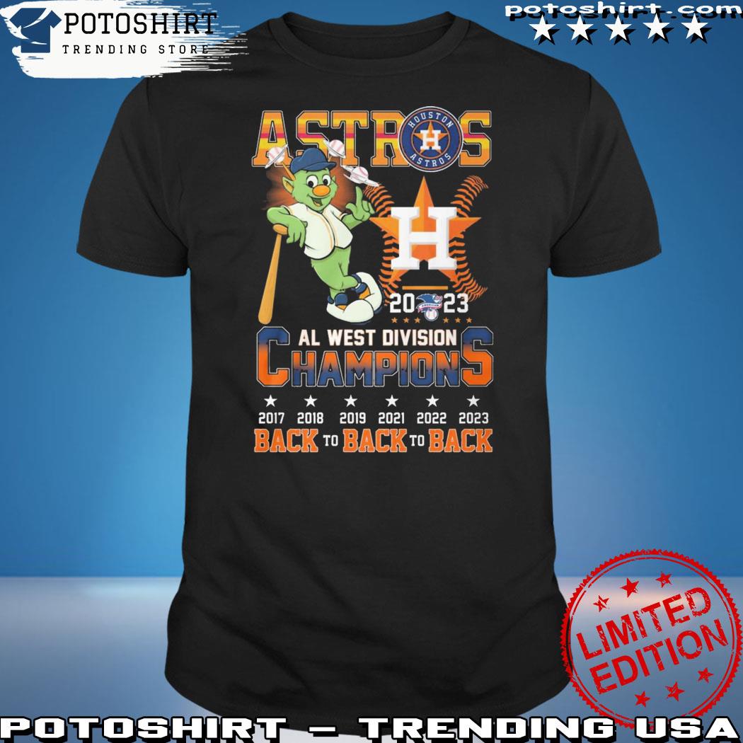 Houston Astros AL West Division Champions Back To Back To Back t-shirt