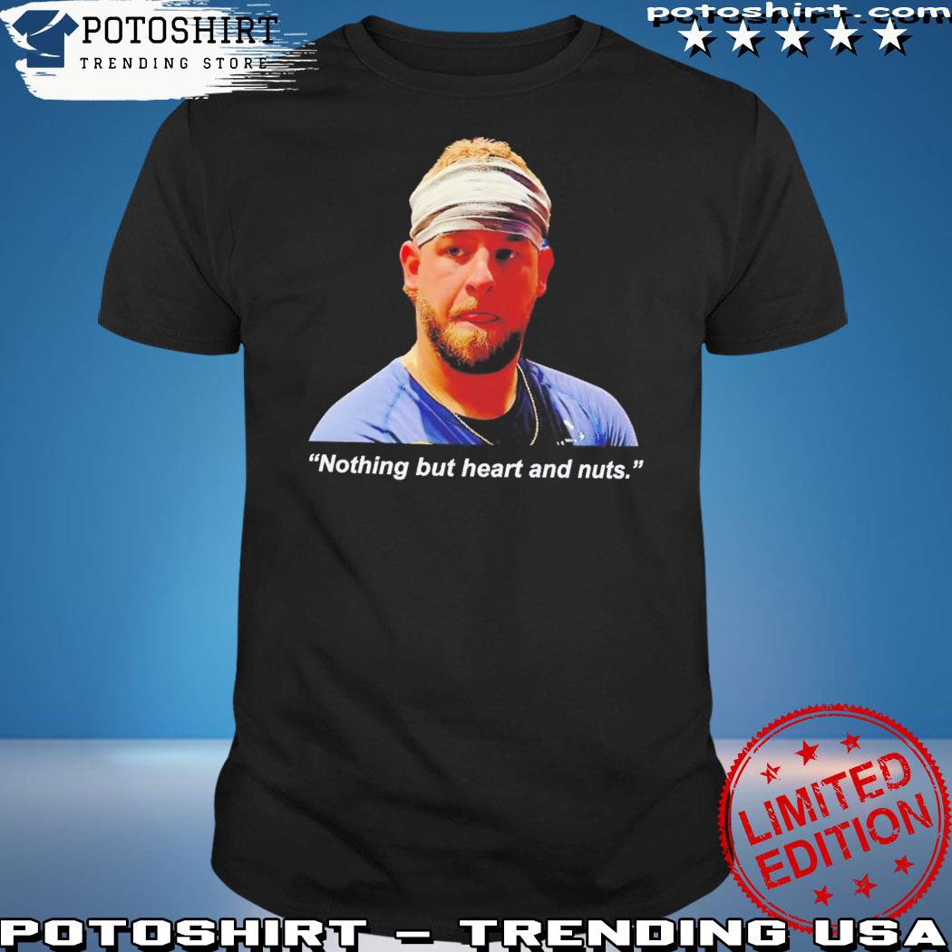 Official Braves aj minter nothing but heart and nuts T-shirt