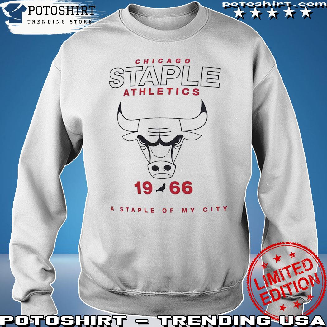 Men's NBA x Staple White Chicago Bulls Home Team T-Shirt