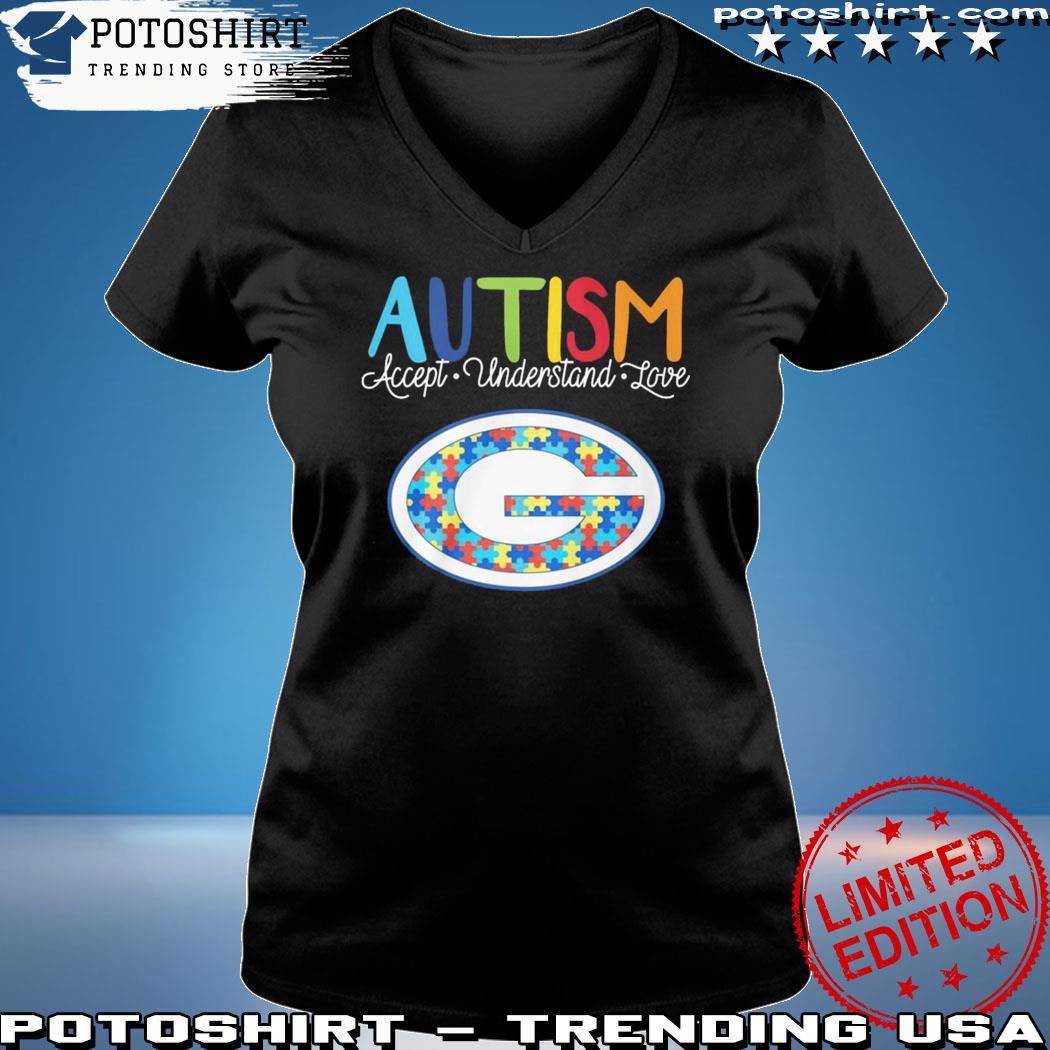 Green Bay Packers NFL Special Autism Awareness Design Hoodie T