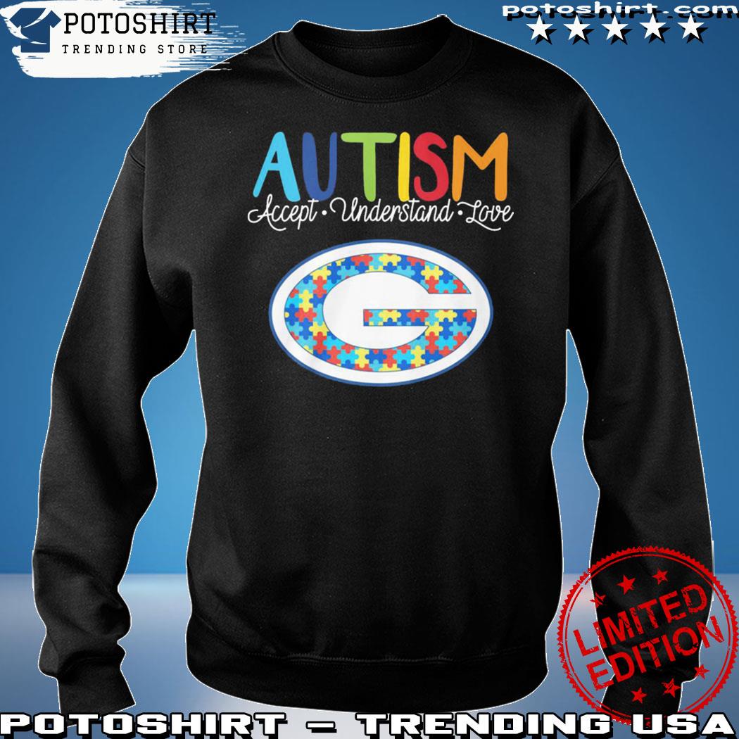 Peace Love Autism Green Bay Packers shirt, hoodie, sweater, long sleeve and  tank top