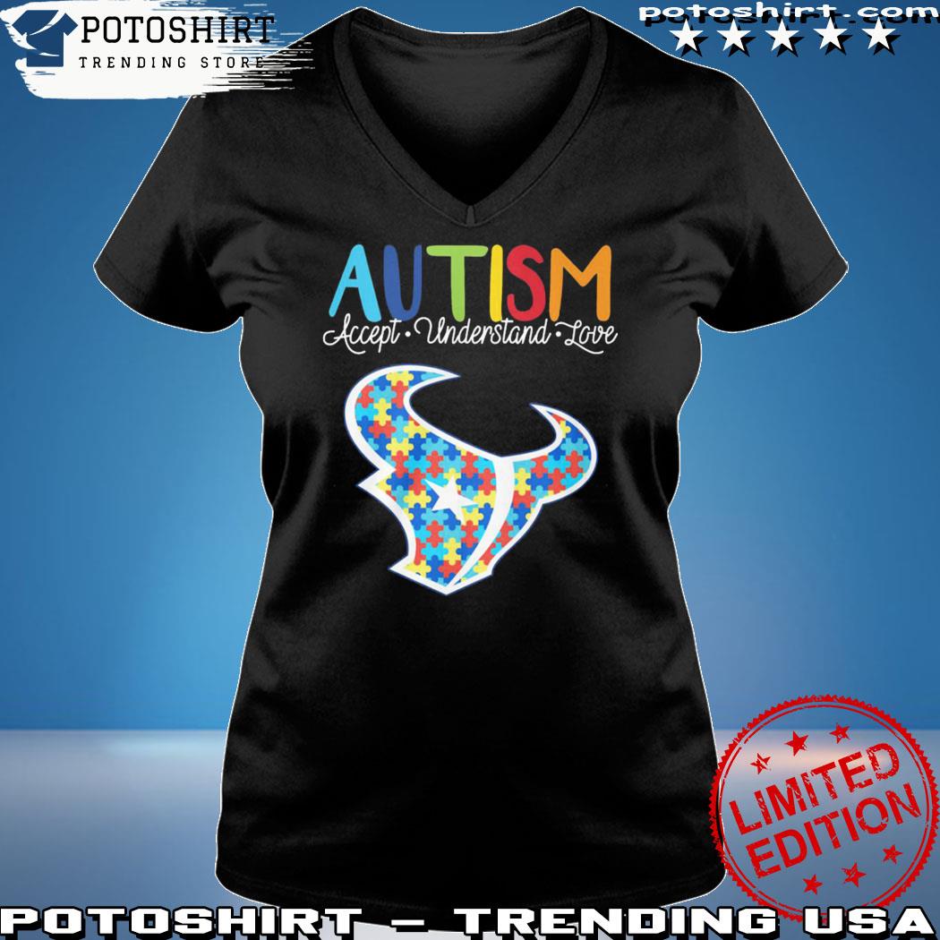 Official houston Texans NFL Autism Awareness It's Ok To Be Different Shirt,  hoodie, sweater, long sleeve and tank top