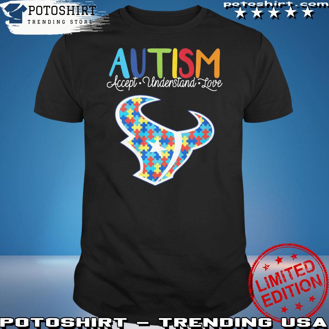 Official houston Texans NFL Autism Awareness It's Ok To Be Different Shirt,  hoodie, sweater, long sleeve and tank top