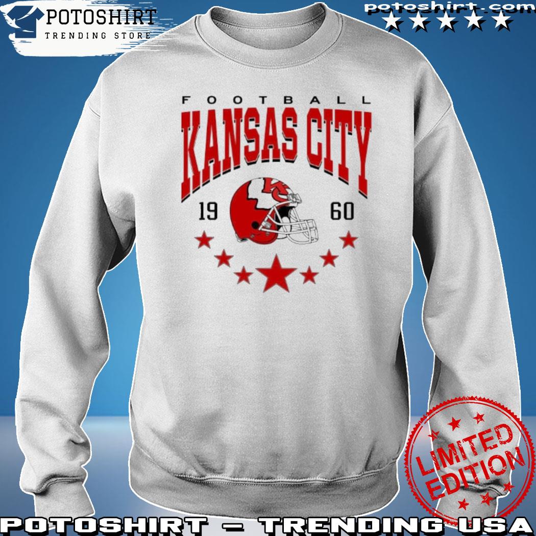 Vintage Style Kansas City Football Crewneck Sweatshirt