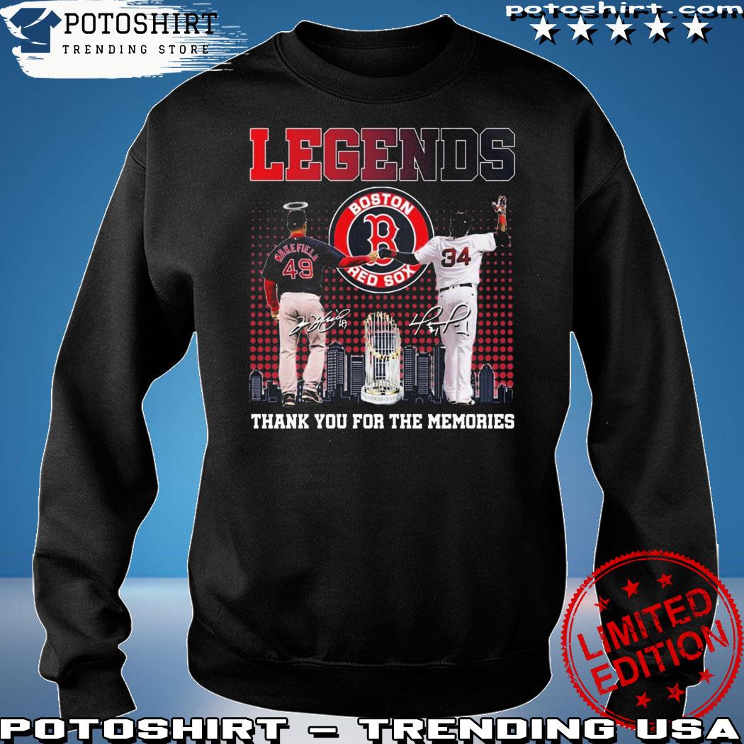 Official Legends Boston Red Sox Thank You For The Memories 2023 T-Shirt,  hoodie, sweater, long sleeve and tank top