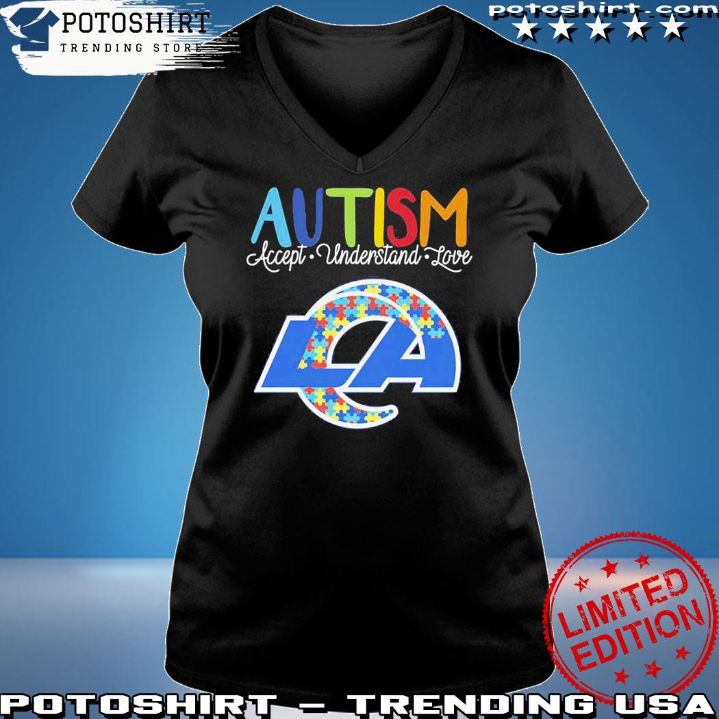 Los Angeles Rams Autism Awareness Accept Understand Love Shirt