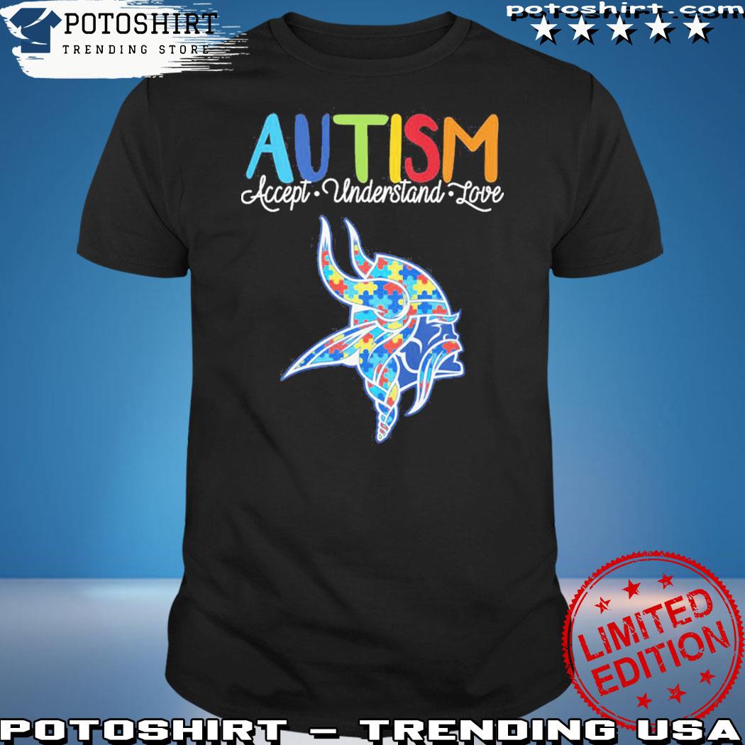 Minnesota Vikings NFL Autism Awareness Accept Understand Love Shirt -  Growkoc