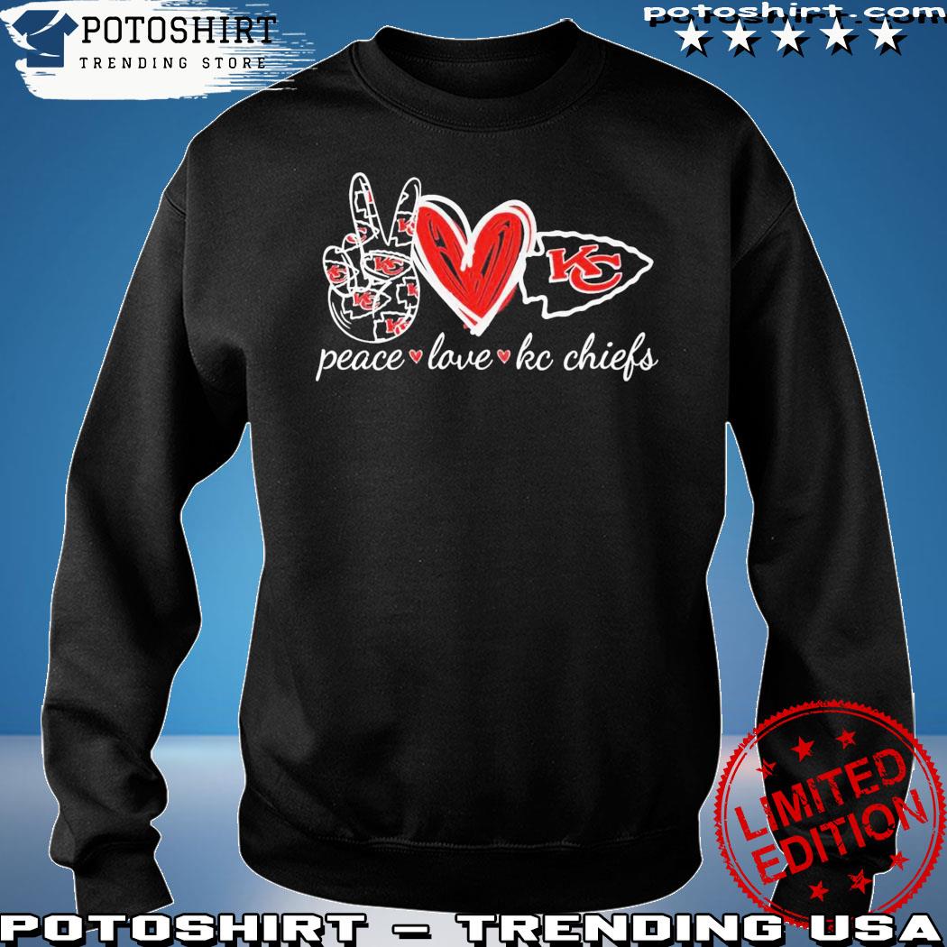 Chiefs Shirt KC Chiefs Heart Love Shirt Chiefs T Shirt Love Heart Chiefs T- Shirt - Trendingnowe