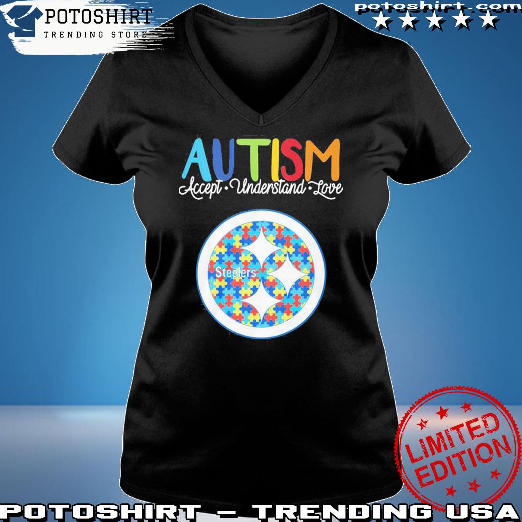 Pittsburgh Steelers Blood Hand Autism shirt, hoodie, sweater, long sleeve  and tank top