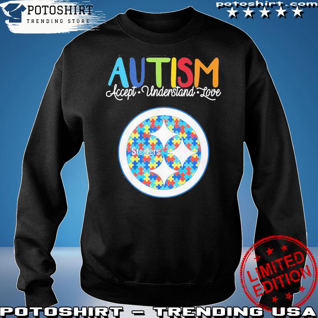 SALE Pittsburgh Steelers Autism Accept Understand Love 2023 Classic T-Shirt  - Beetrendstore Store