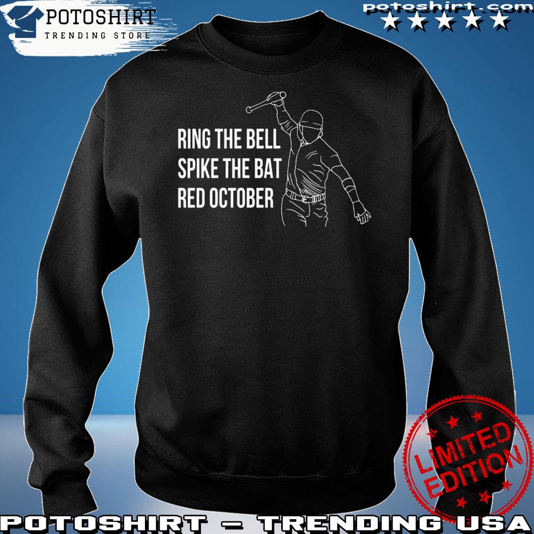 Ring The Bell Baseball Maroon hooded men's sweatshirt