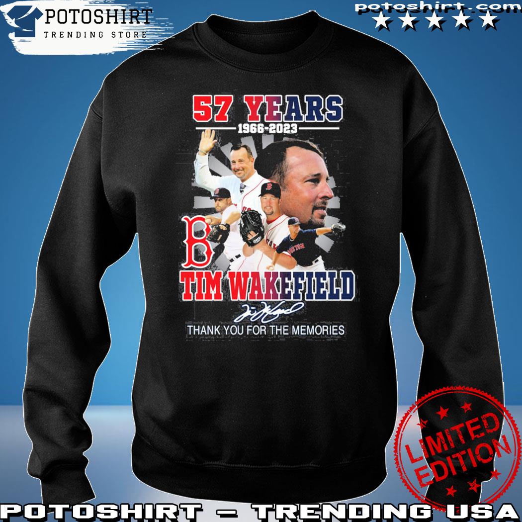 Tim Wakefield 57 Years 1966 2023 Boston Red sox Memories T Shirt