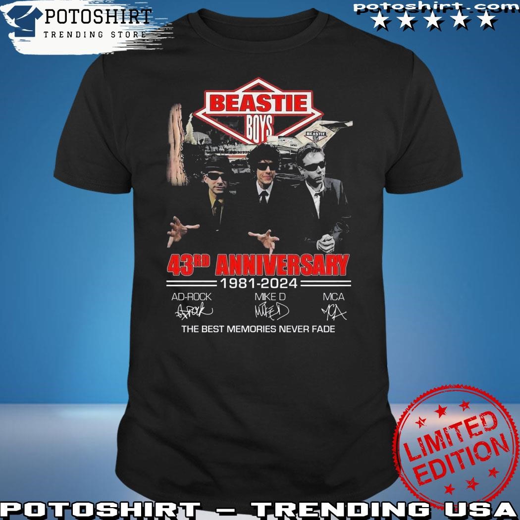 Official Beastie Boys 43rd Anniversary 1981 – 2024 The Best Memories Never Fade T-Shirt