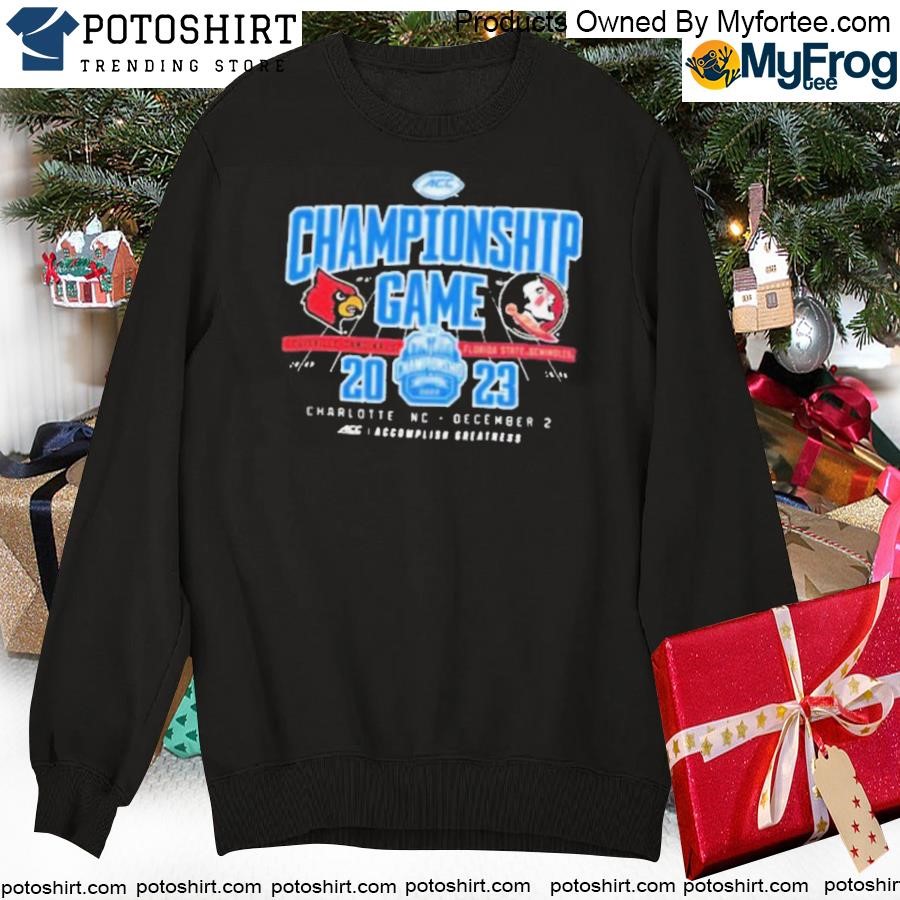 Louisville Cardinals 2023 ACC Football Championship Game December 2  Charlotte Shirt - Limotees