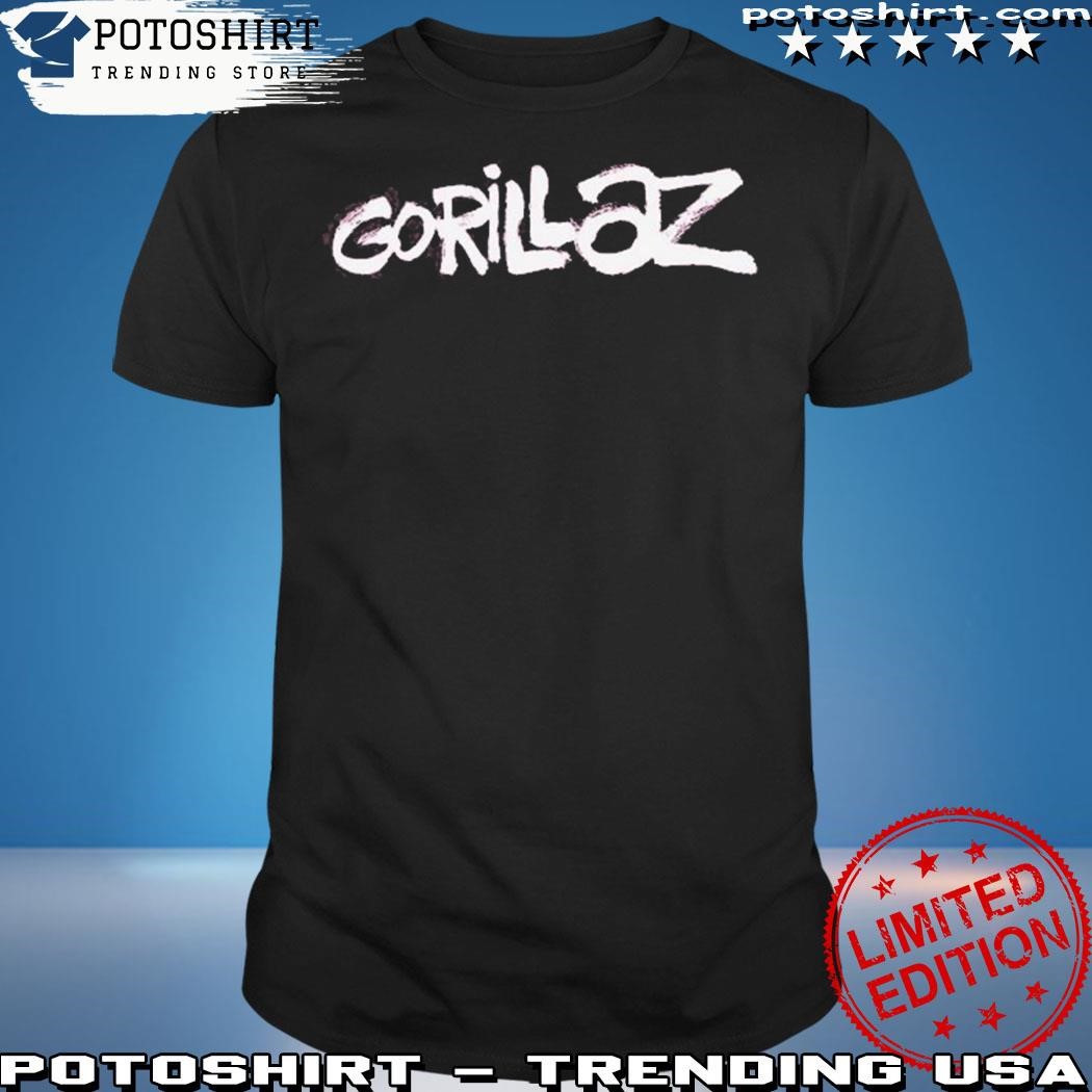 Official Gorillaz merch graffitI logo shirt