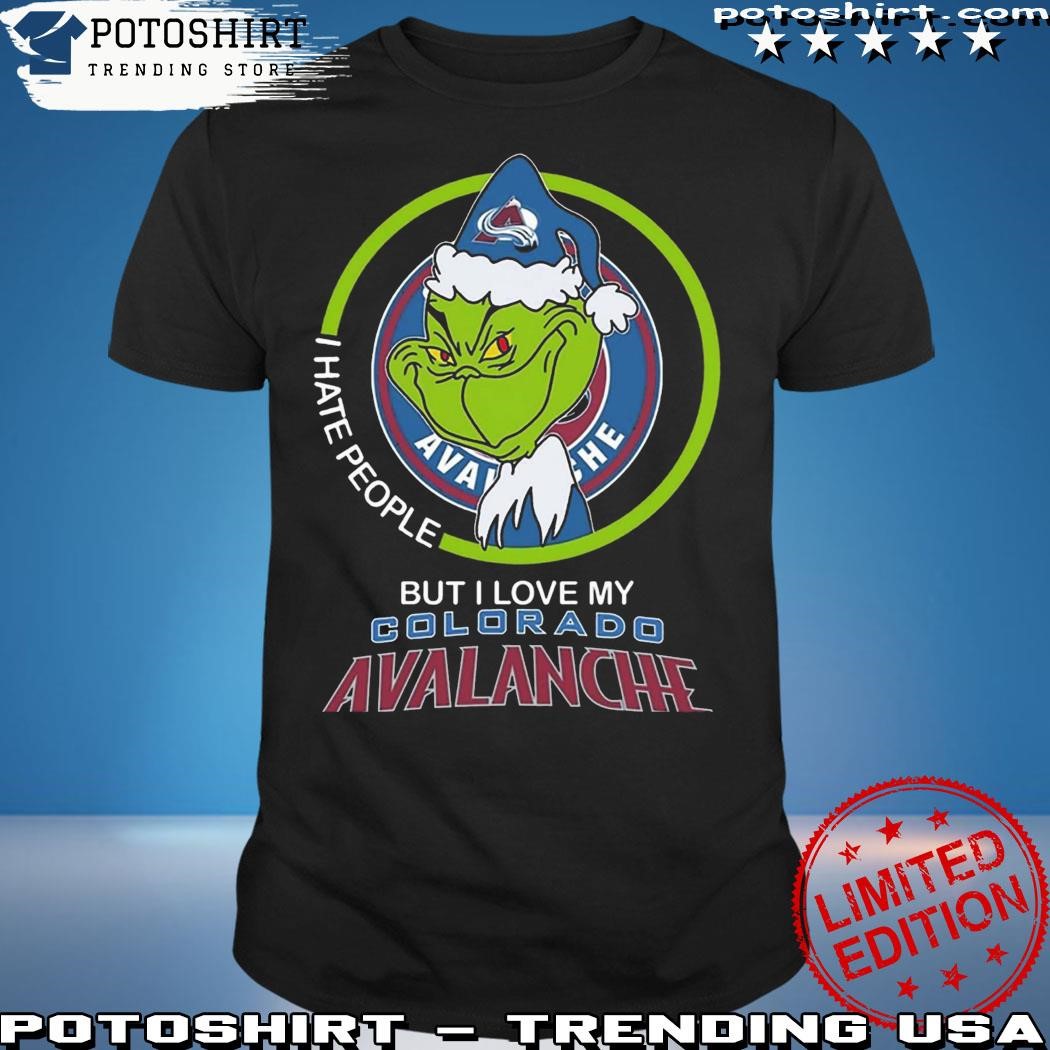 Official Grinch I Hate People But I Love My Colorado Avalanche T-Shirt