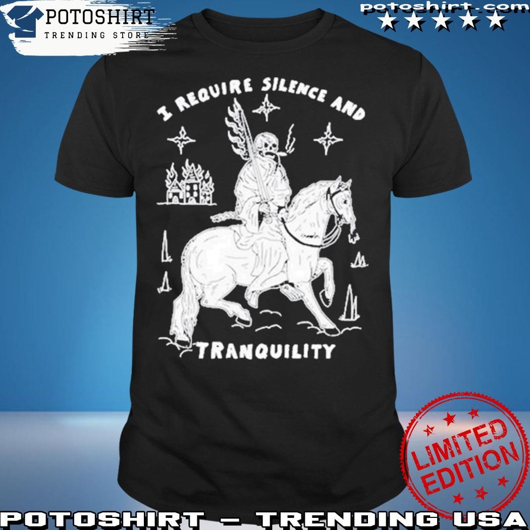 Official I require silence and tranquility heavyslime merch shirt