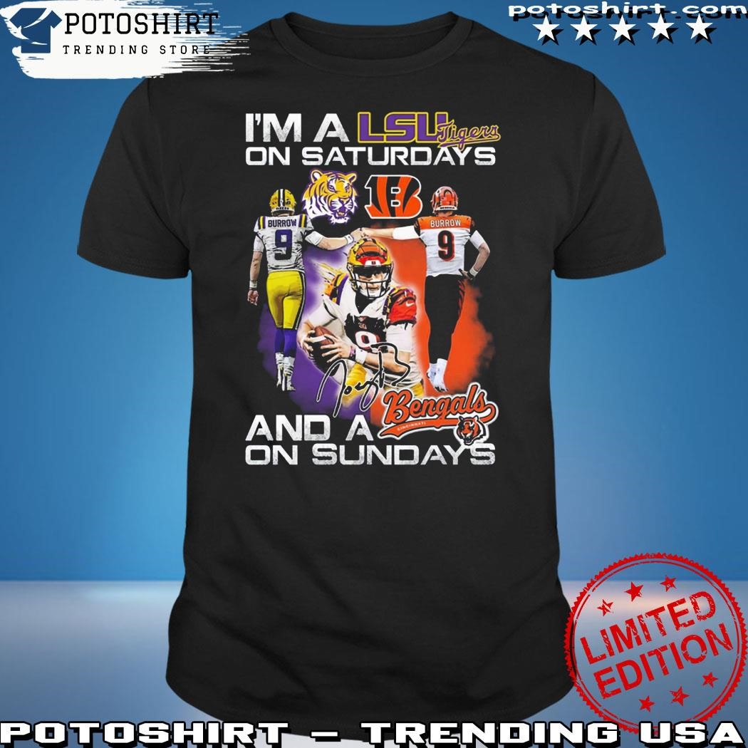 Official Im A Lsu Tigers On Saturdays And A Idaho State Bengals On Sundays T-Shirt