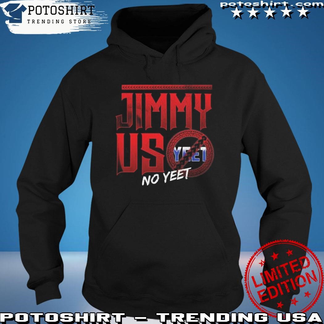 Men's Red Jimmy Uso No Yeet Pullover Hoodie