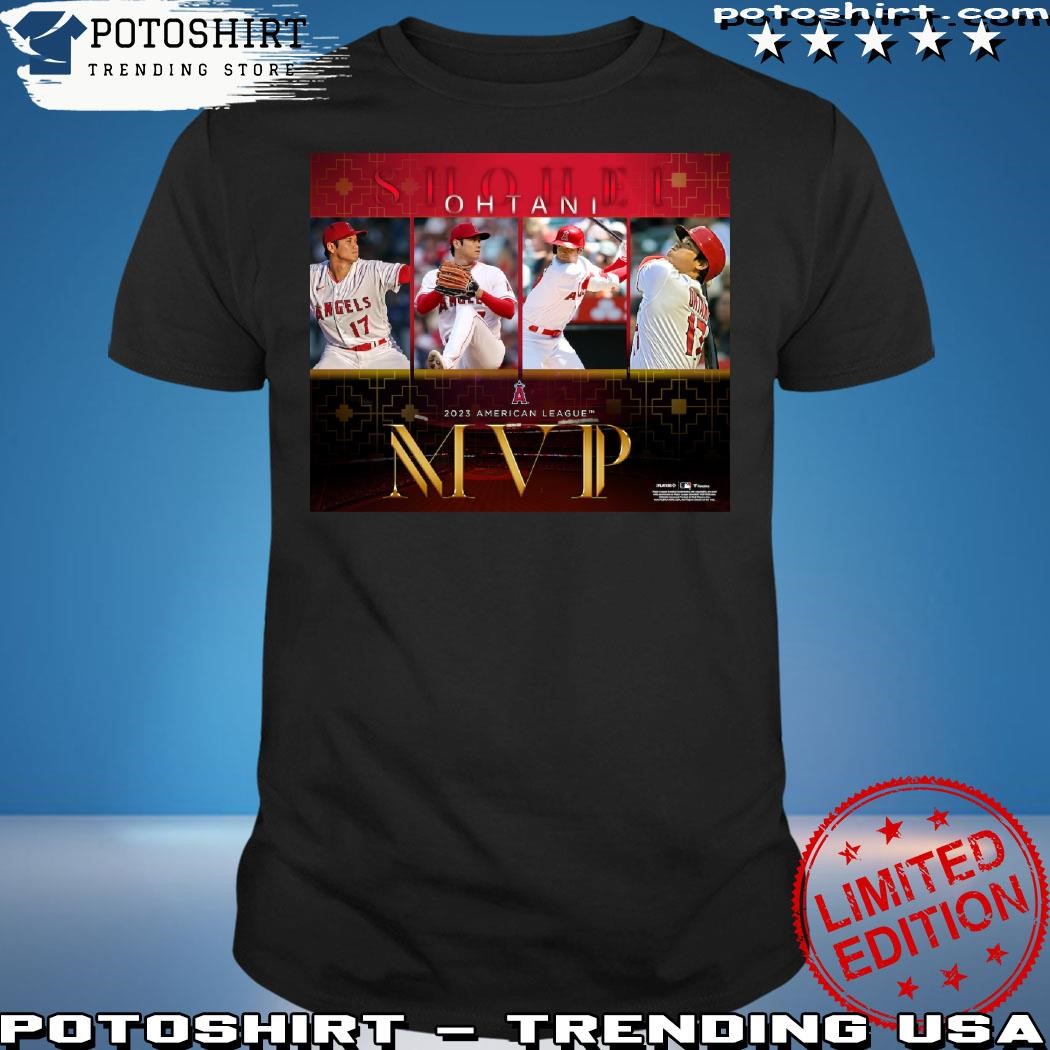 Official Shohei Ohtani Los Angeles Angels 2023 American League MVP poster shirt