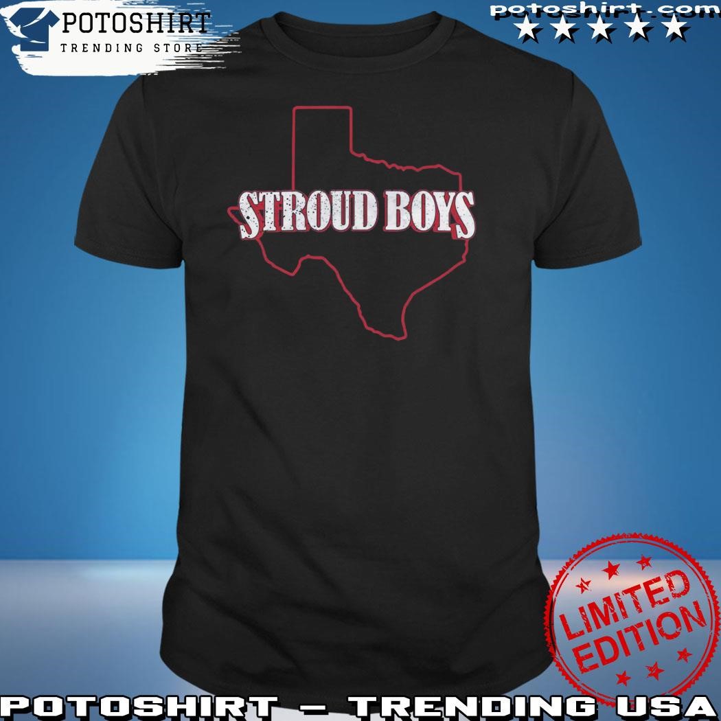Official Stroud Boys Texans State Outline Shirt
