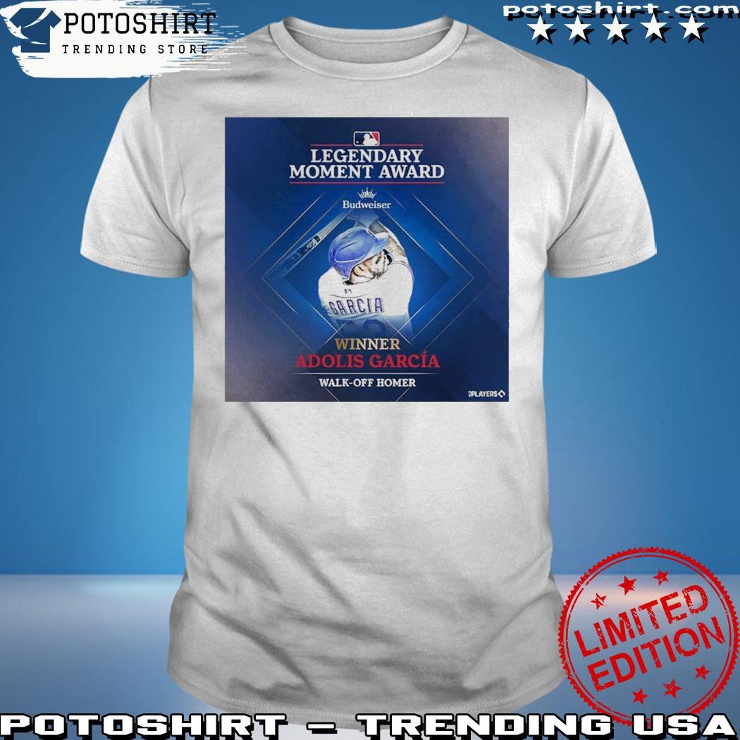 Official The Texas Rangers Adolis Garcia Is The 2023 MLB Legendary Moment Award Winner T-Shirt