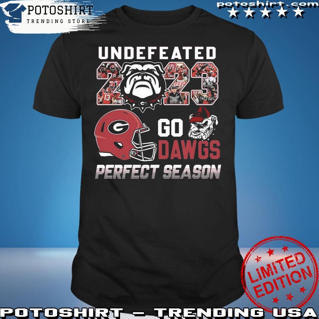 Official Undefeated 2023 Georgia Bulldogs Go Dawgs Perfect Season T-Shirt