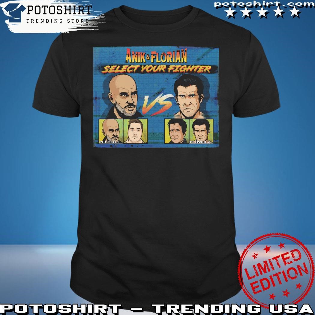 Anik and Florian select your fighter shirt