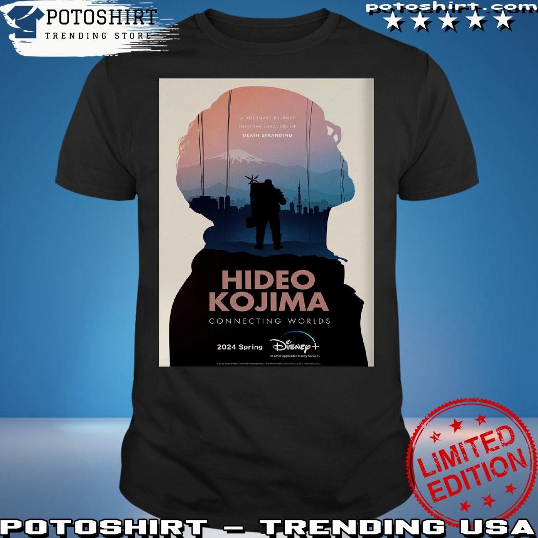 Official Poster For Hideo Kojima Connecting Worlds Spring 2024 Shirt,  hoodie, longsleeve, sweatshirt, v-neck tee