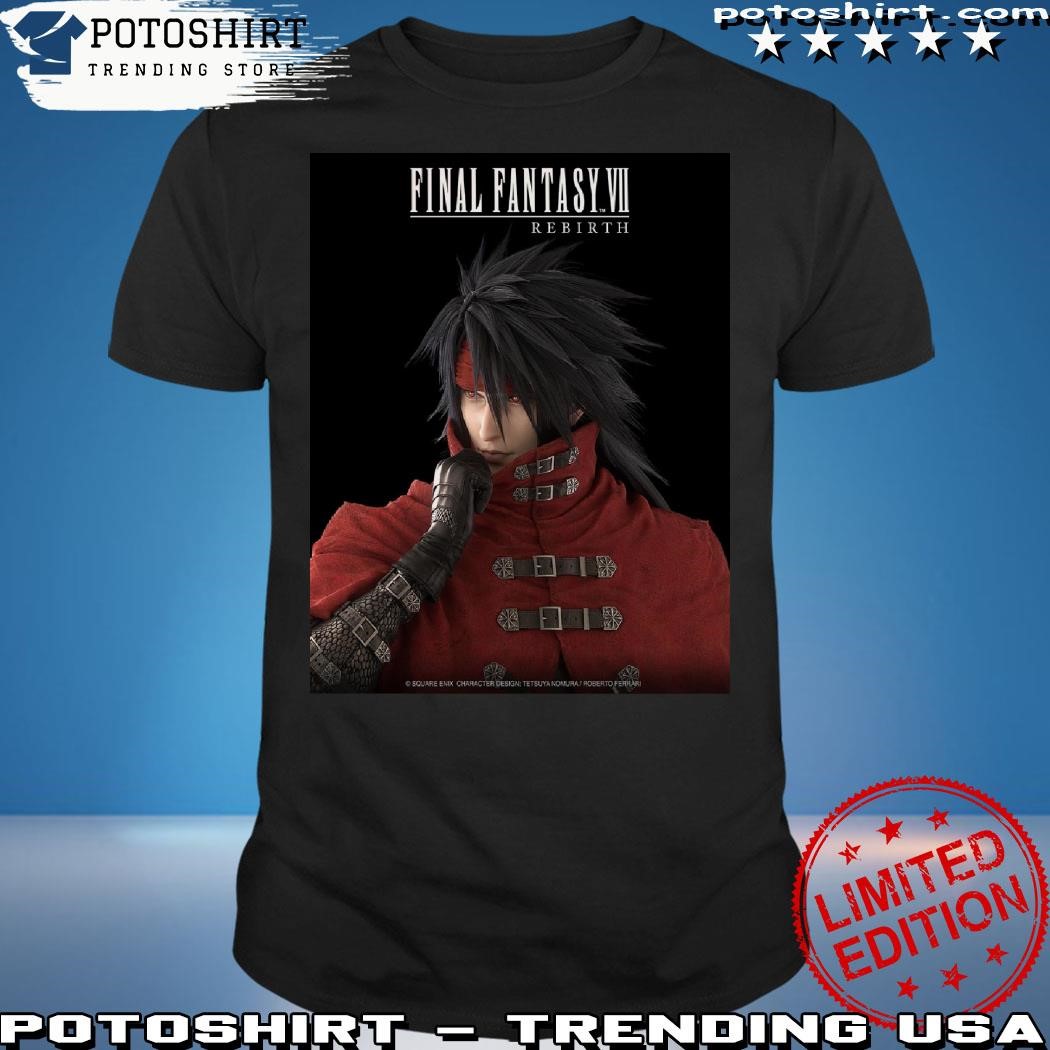 Official Vincent Valentine In Final Fantasy VII Rebirth FF7R Launching   Official Vincent Valentine In Final Fantasy VII Rebirth FF7R Launching February 29th 2024 Shirt Shirt 