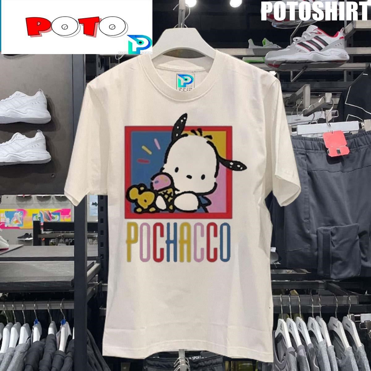 Official Sanrio Pochacco Primary Logo T-shirt, hoodie, sweater, long ...