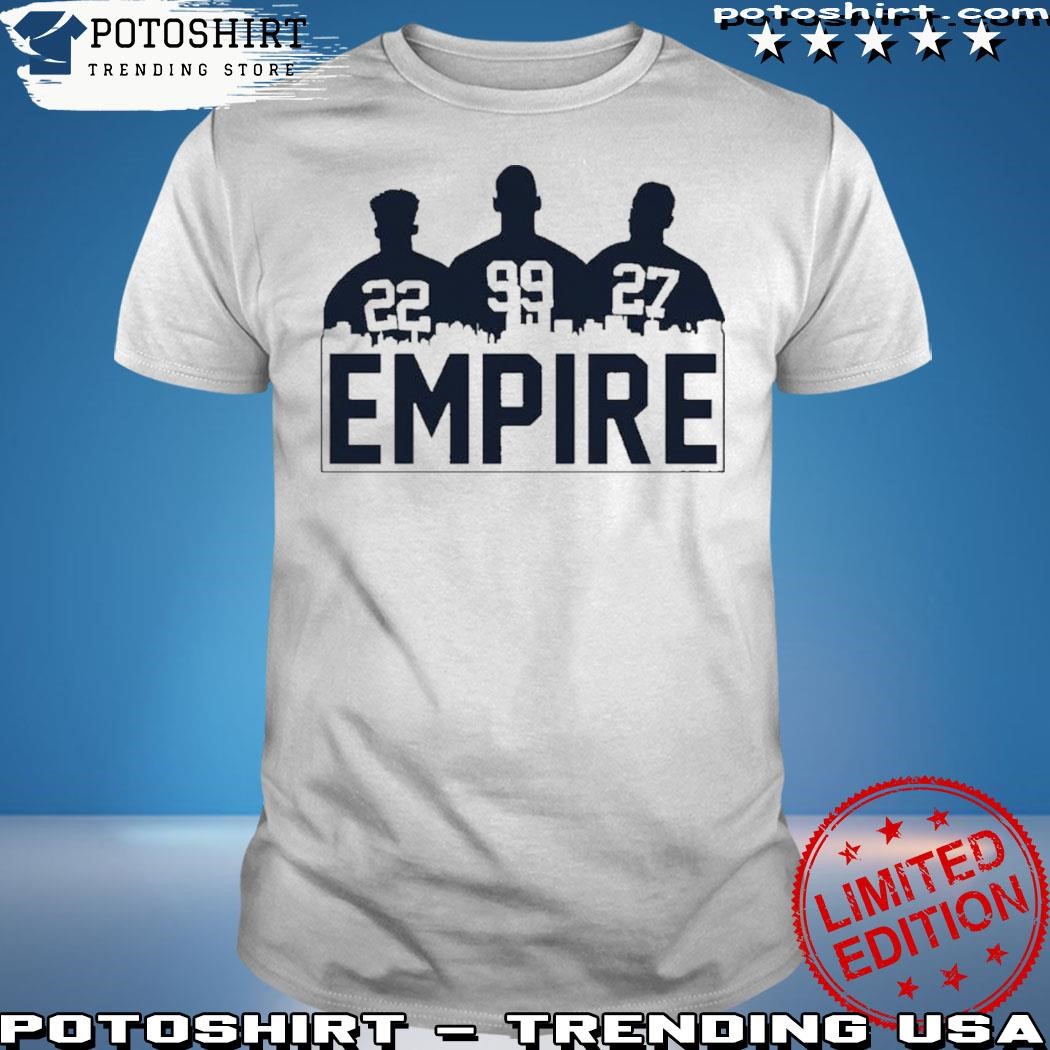 Official Juan Soto Aaron Judge And Giancarlo Stanton Empire Shirt